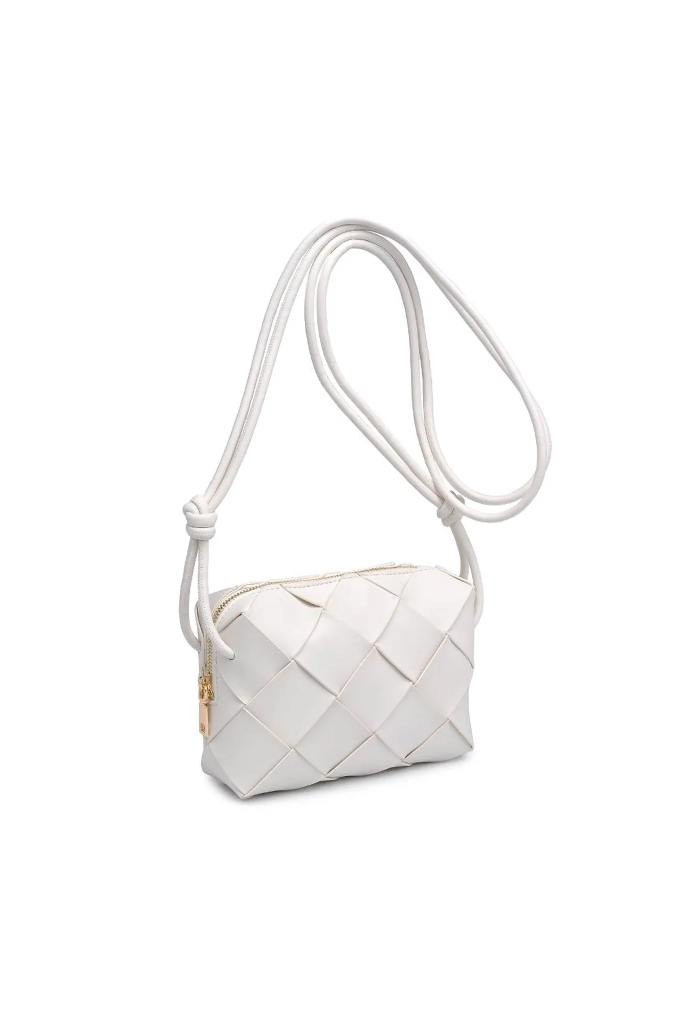 Kennedy Woven Crossbody in Ivory