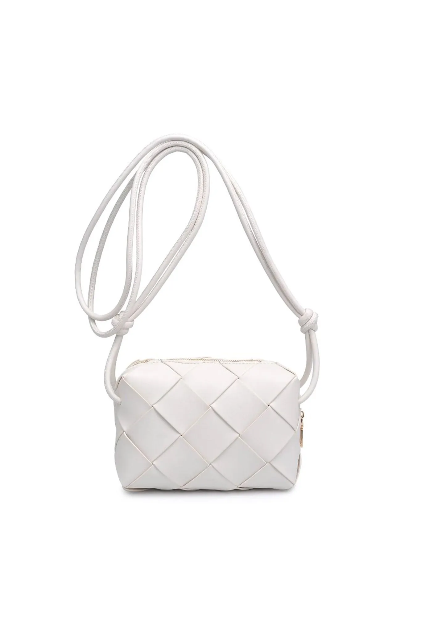 Kennedy Woven Crossbody in Ivory