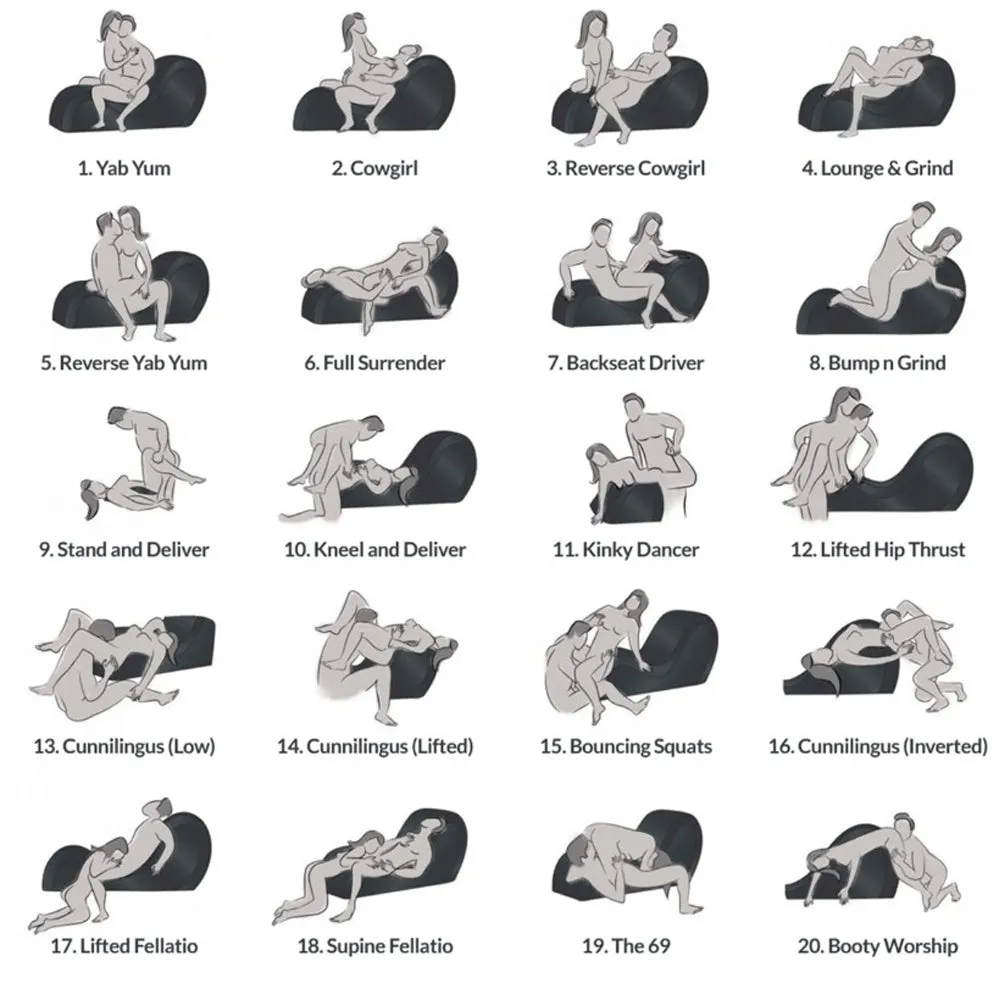 Kinky Couch Sex Chaise Lounge w Pillows