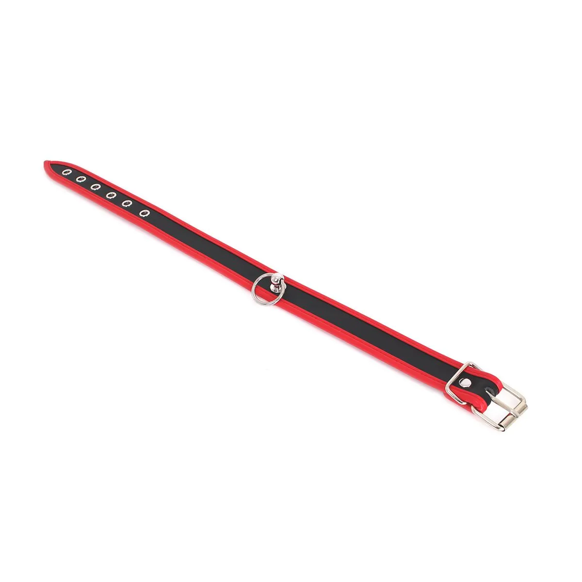 Kiotos - Budget Collar - PU-leer - Rood/Zwart