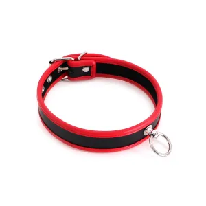 Kiotos - Budget Collar - PU-leer - Rood/Zwart