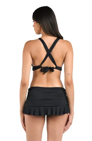 La Blanca Island Goddess High Neck Midkini Top
