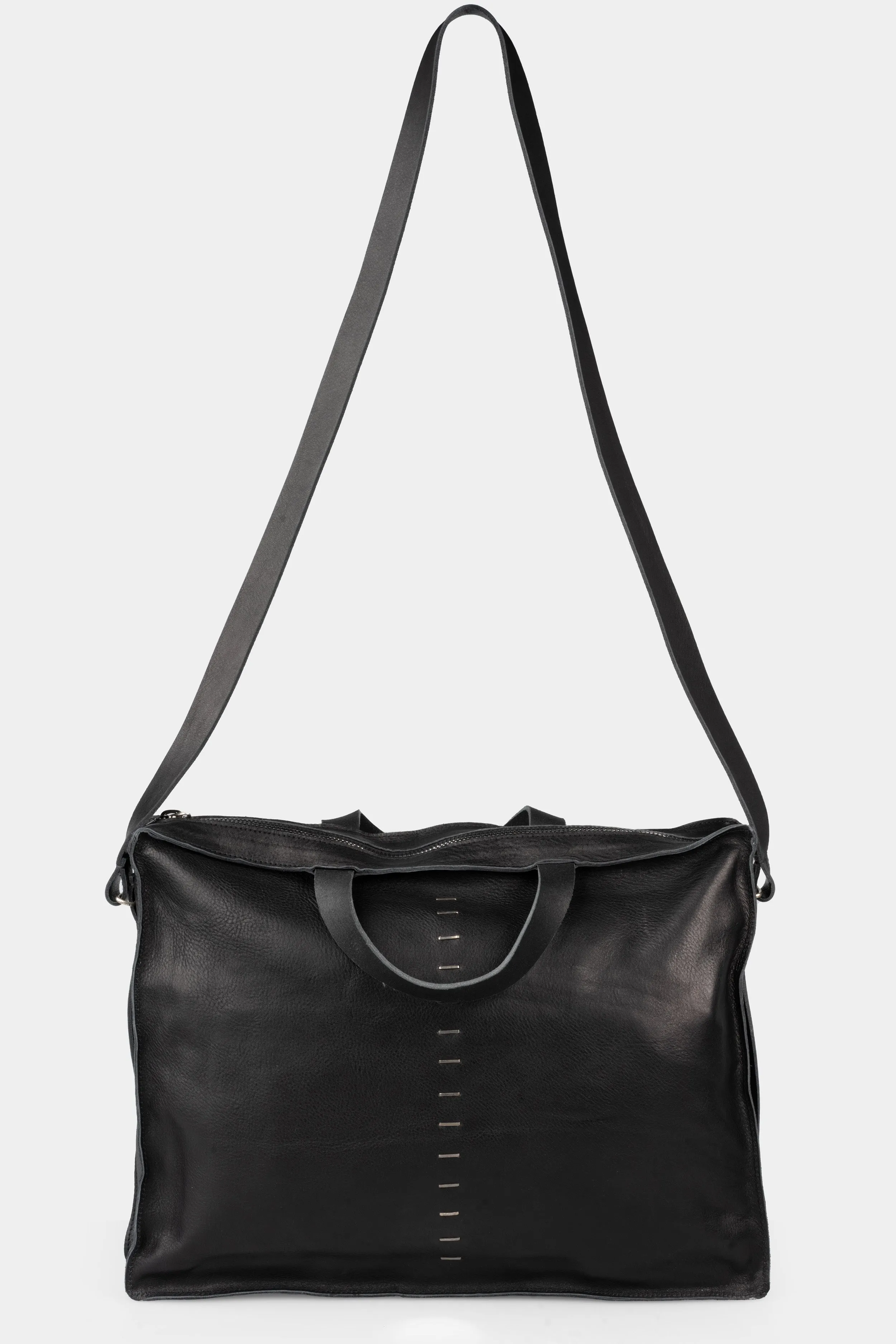 Large leather briefcase bag
