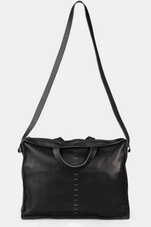 Large leather briefcase bag