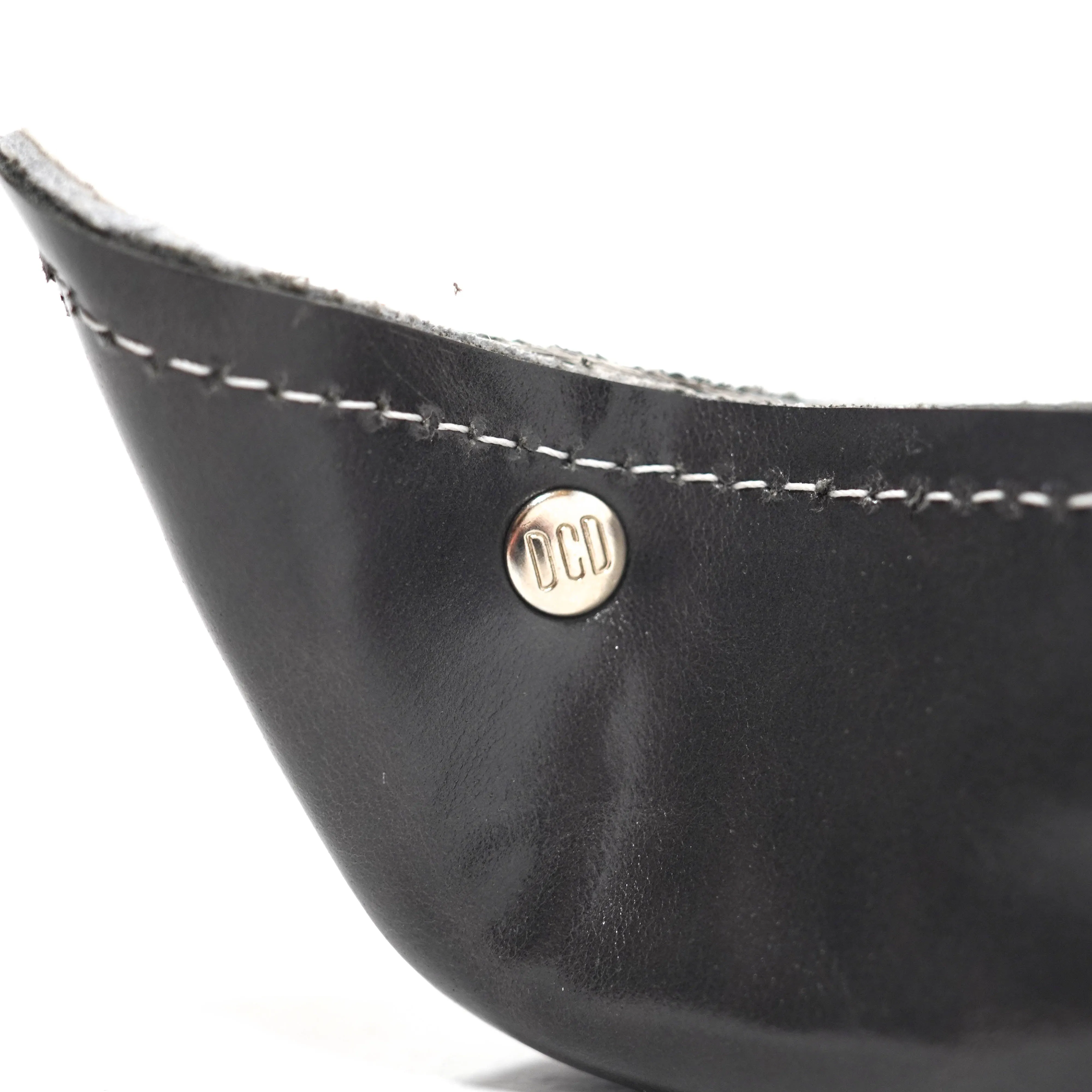 Large Tray - Glossed Lead Leather w/ Lasered Decal
