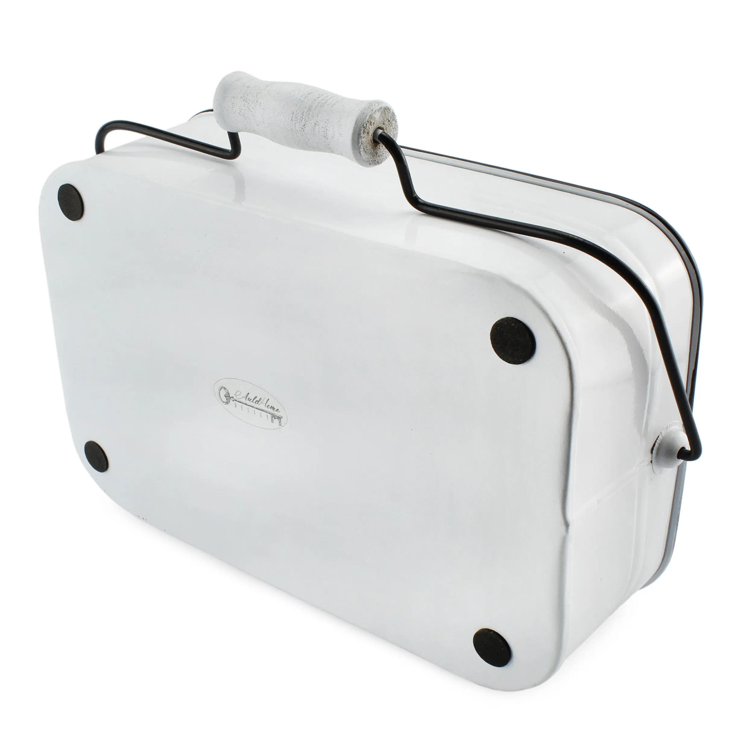 Large White Rustic Caddy (Case of 8)