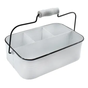 Large White Rustic Caddy (Case of 8)