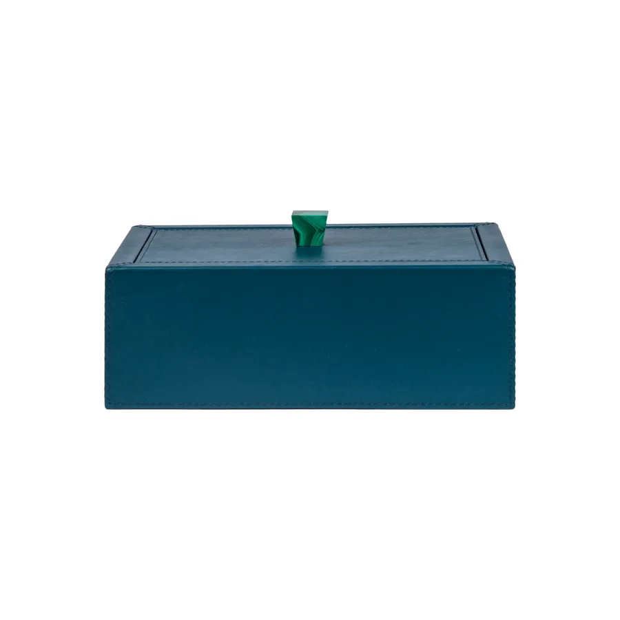 Leather Box with Stone Handle by Giobagnara