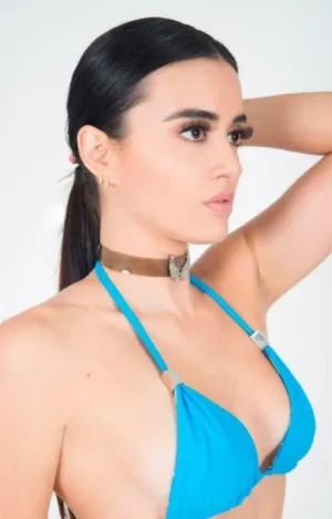 Leather Chokers Collection Color Brown - Power Wings By Jullye Giliberti
