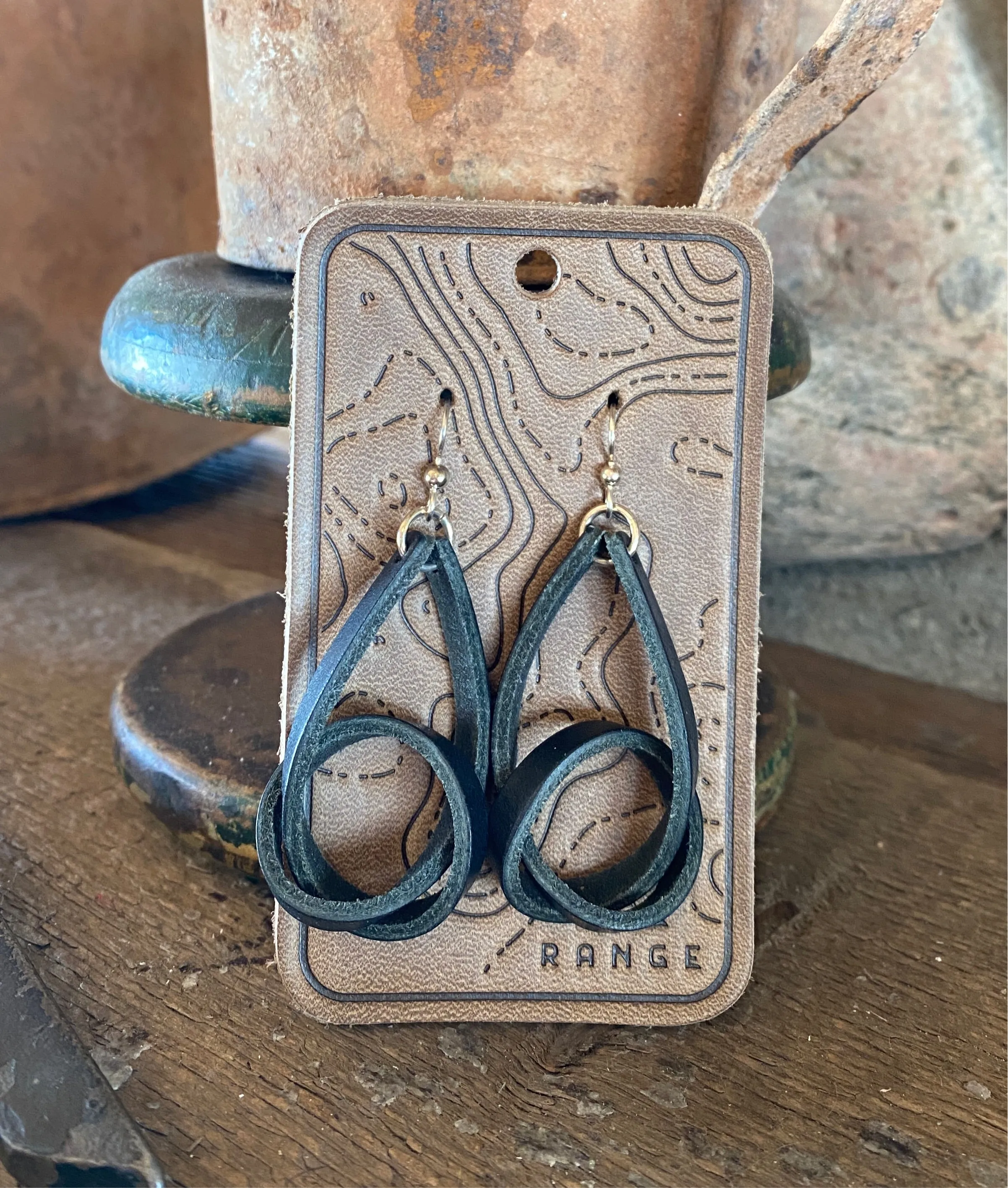 Leather Knot Earrings (More Colors)