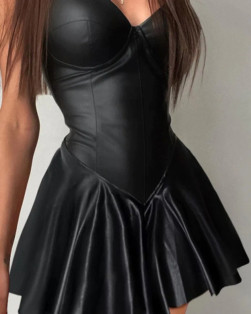 Leather Mini Dress