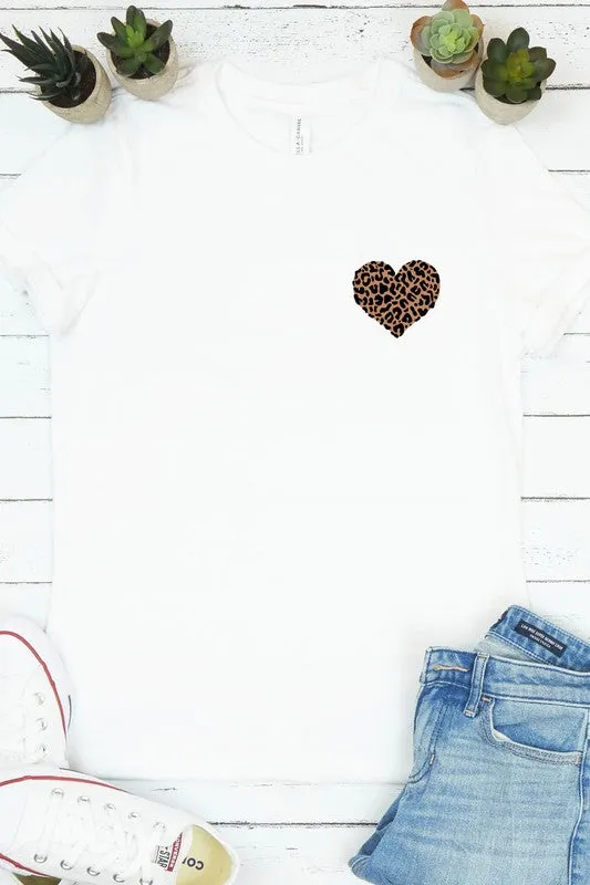 Leopard Heart Graphics Tee