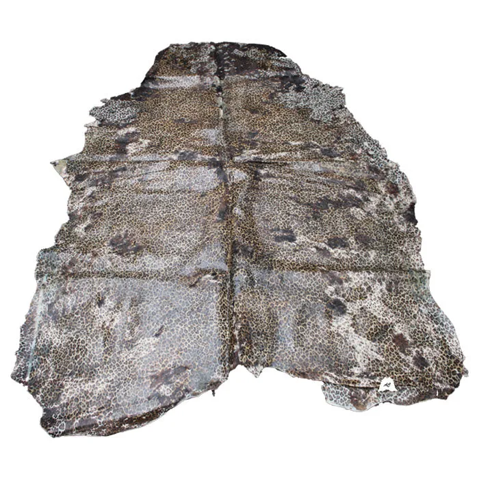 Leopard Print on Brown  COWHIDE -85x60 INCHES - Premium Cowhide