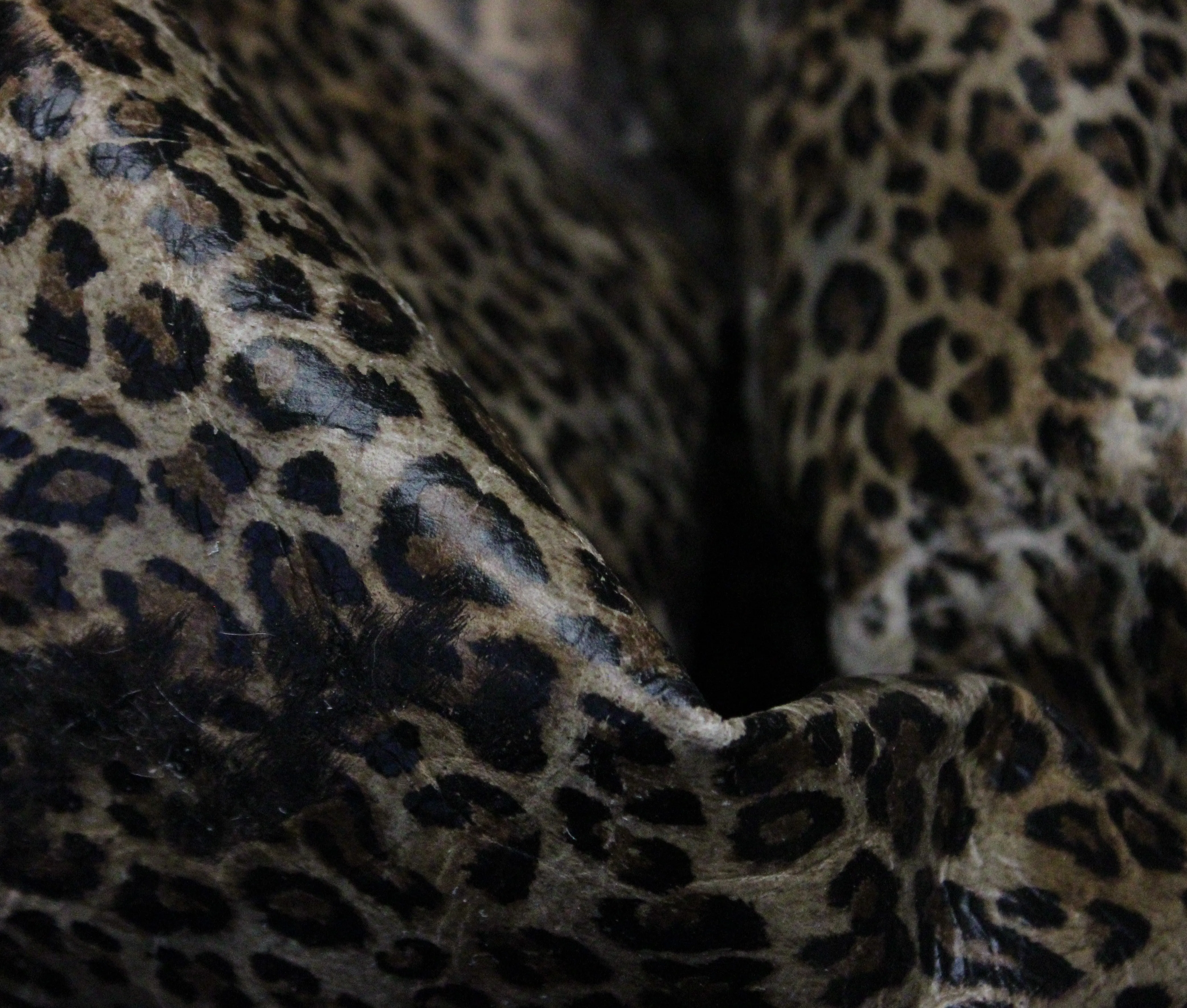 Leopard Print on Brown  COWHIDE -85x60 INCHES - Premium Cowhide