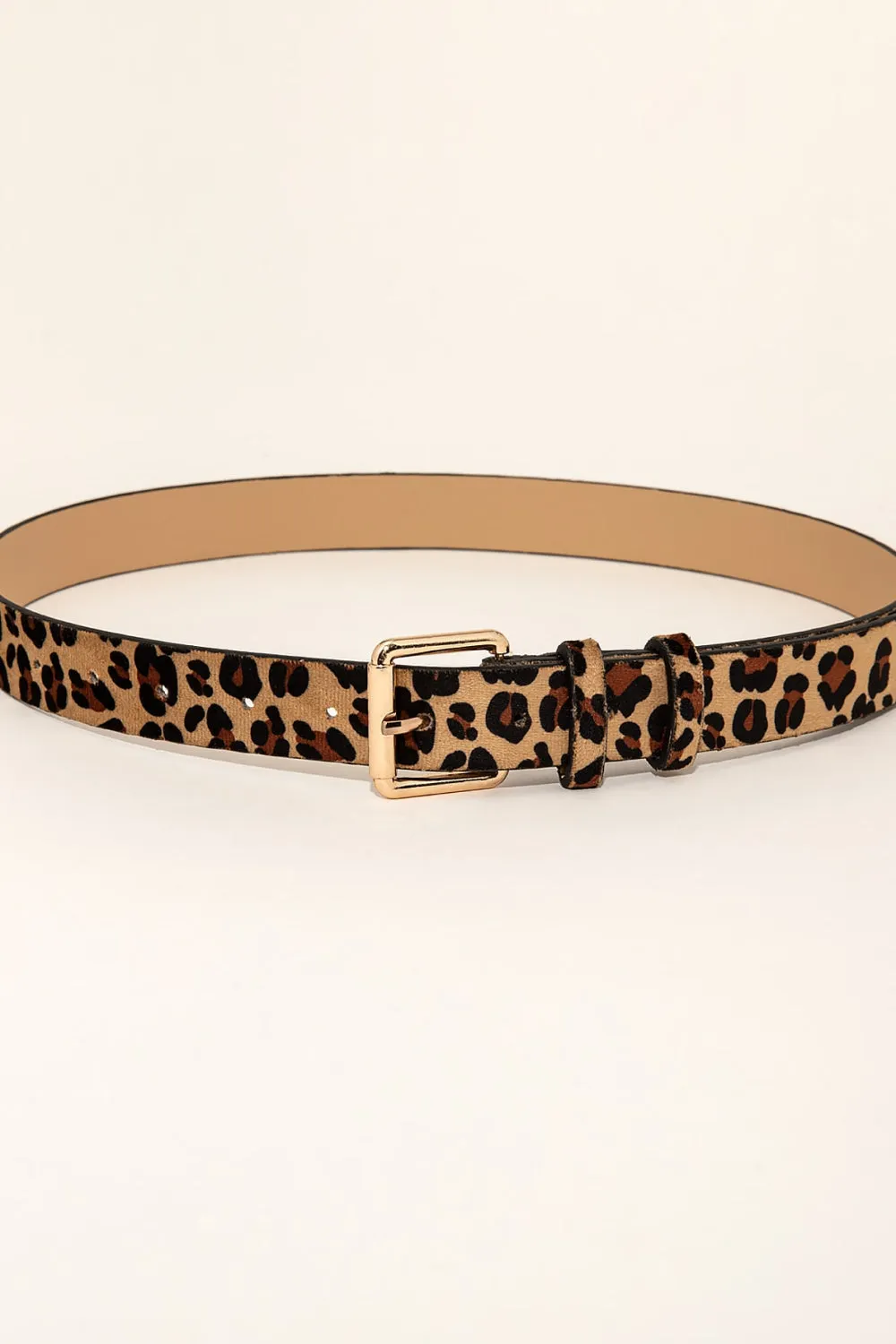 Leopard PU Leather Belt
