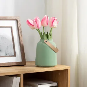 LIDO Vase - Matte Green 6"