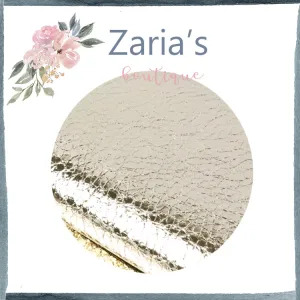 Light Gold Pebble Grain Faux Leather Craft Fabric Sheets