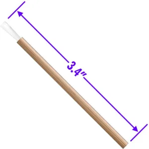 Lip Brush with FSC&reg; Certified Bamboo Handle - 3.4" Long / 50 per Bag X 14 bags = 700 Lip Brushes