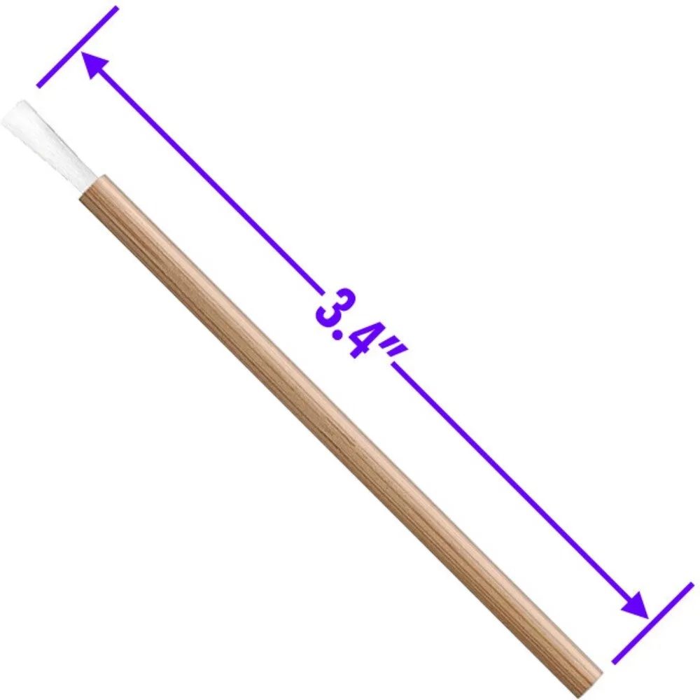 Lip Brush with FSC&reg; Certified Bamboo Handle - 3.4" Long / 50 per Bag X 14 bags = 700 Lip Brushes