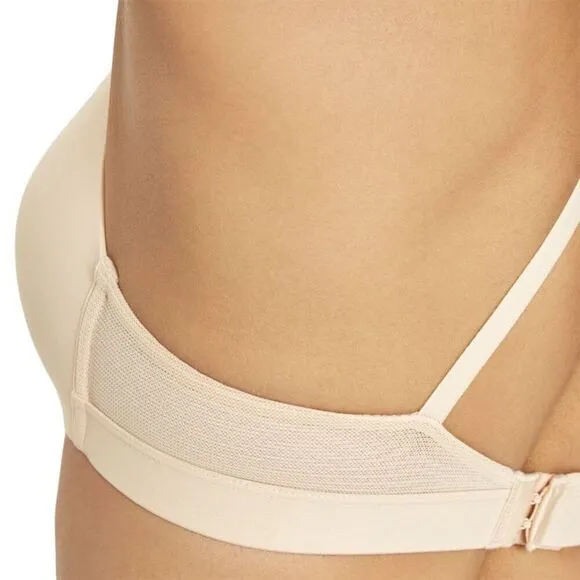 LIVELY Flex‎ No-Wire Bra Toasted Almond Beige Wireless Size L Adjustable Straps