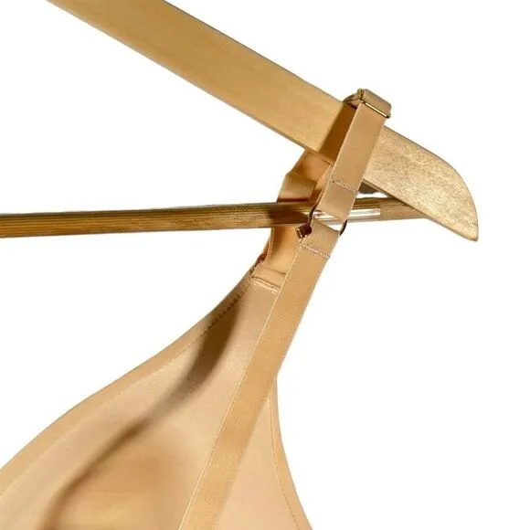 LIVELY Flex‎ No-Wire Bra Toasted Almond Beige Wireless Size L Adjustable Straps