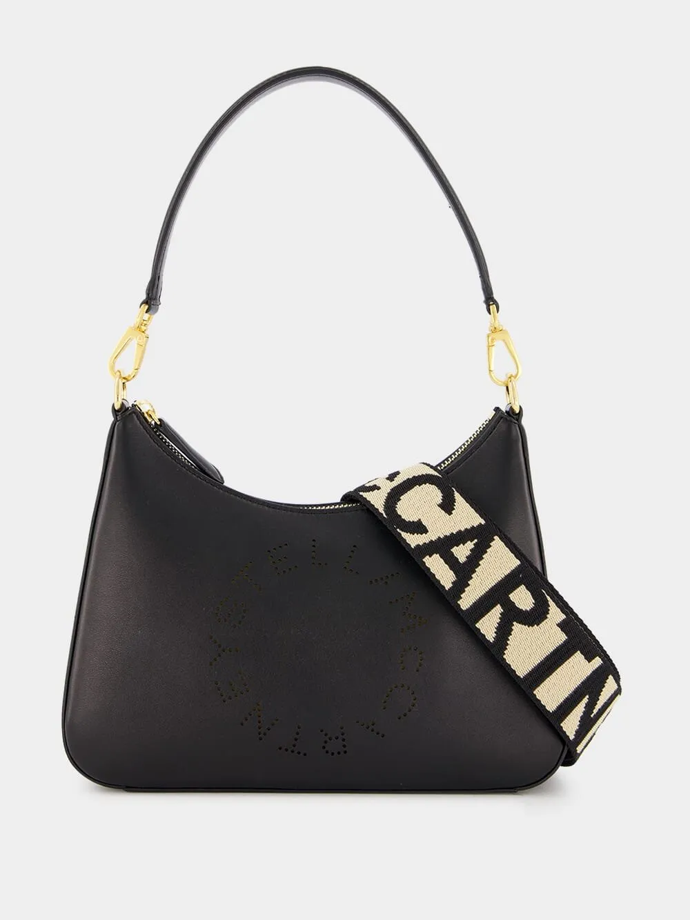 Logo Small Black Shoulder Bag
