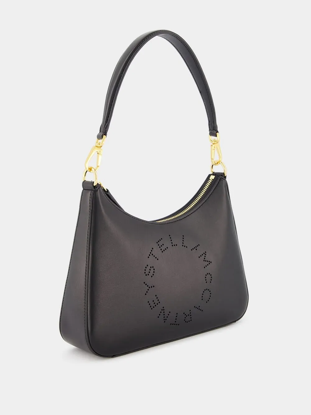 Logo Small Black Shoulder Bag