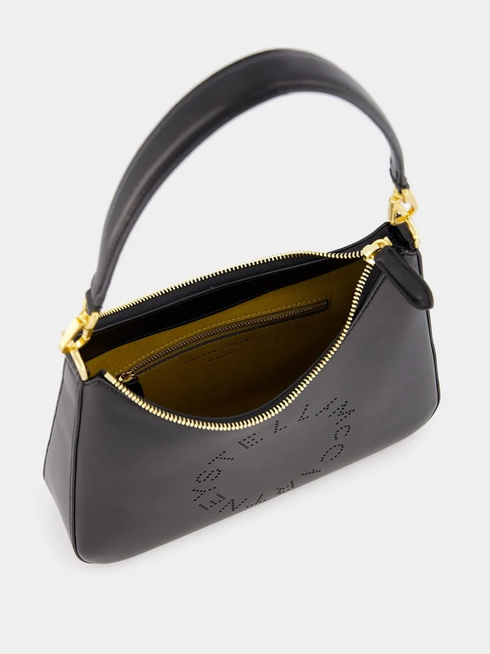 Logo Small Black Shoulder Bag