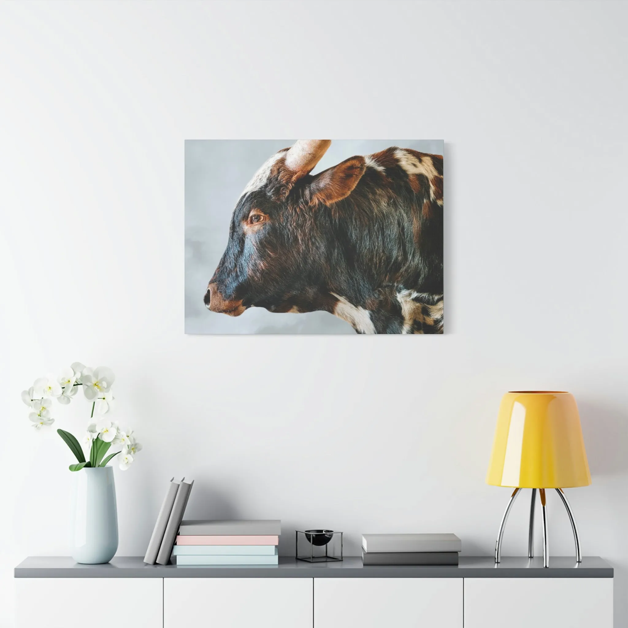 Longhorn Bull Canvas