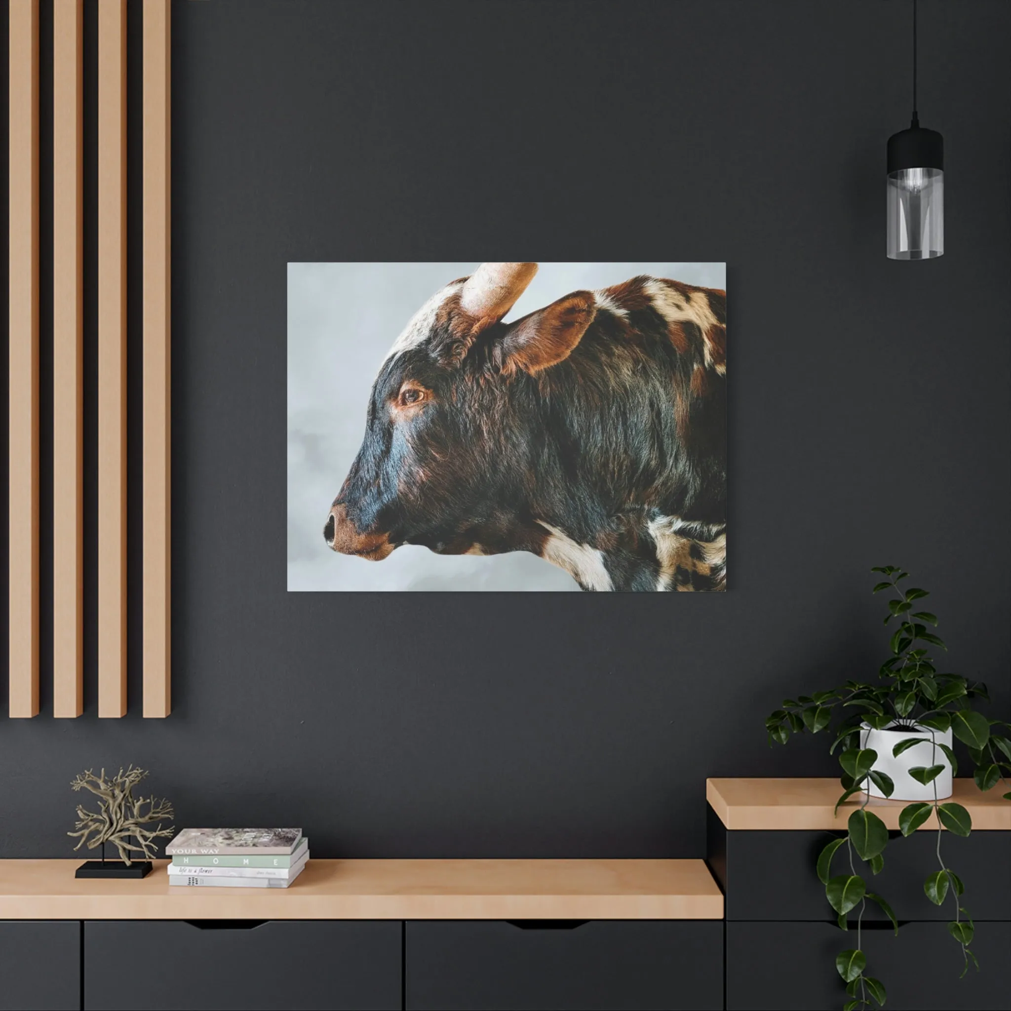 Longhorn Bull Canvas