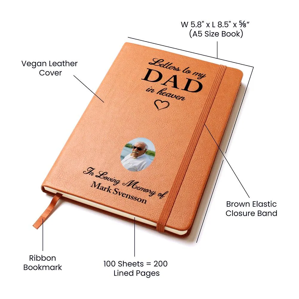 Loss of Father Grief Journal, Letters to Dad in Heaven, Dad Memorial Gift, Loss of Father Gift, Dad Remembrance Gift
