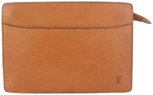 Louis Vuitton Brown Epi Leather Pochette Homme Clutch Bag 47lvs723