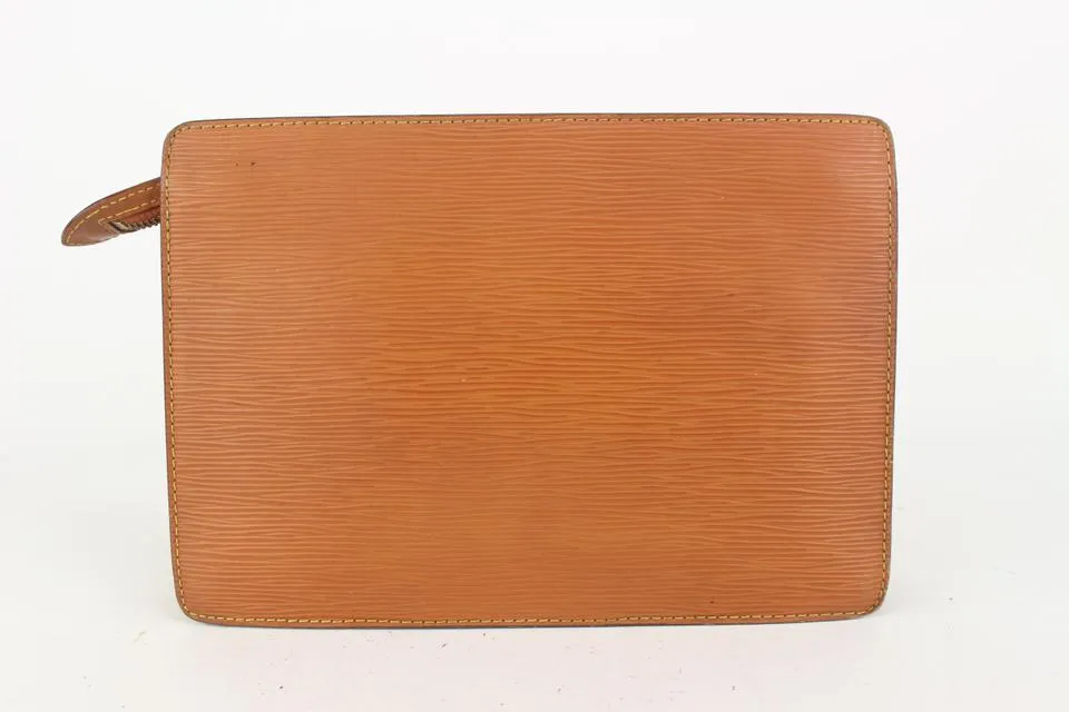 Louis Vuitton Brown Epi Leather Pochette Homme Clutch Bag 47lvs723
