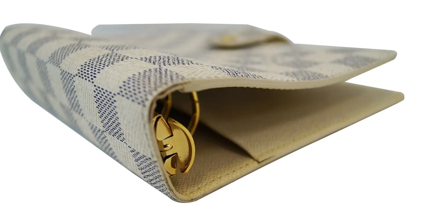 LOUIS VUITTON Damier Azur Agenda MM Day Planner Cover