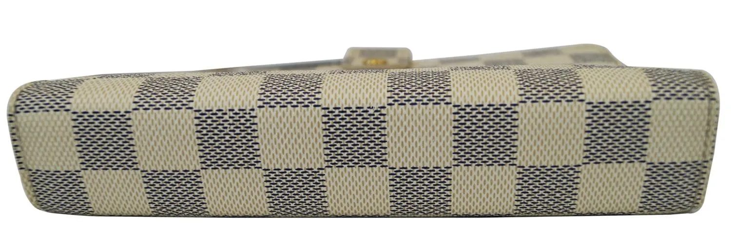 LOUIS VUITTON Damier Azur Agenda MM Day Planner Cover