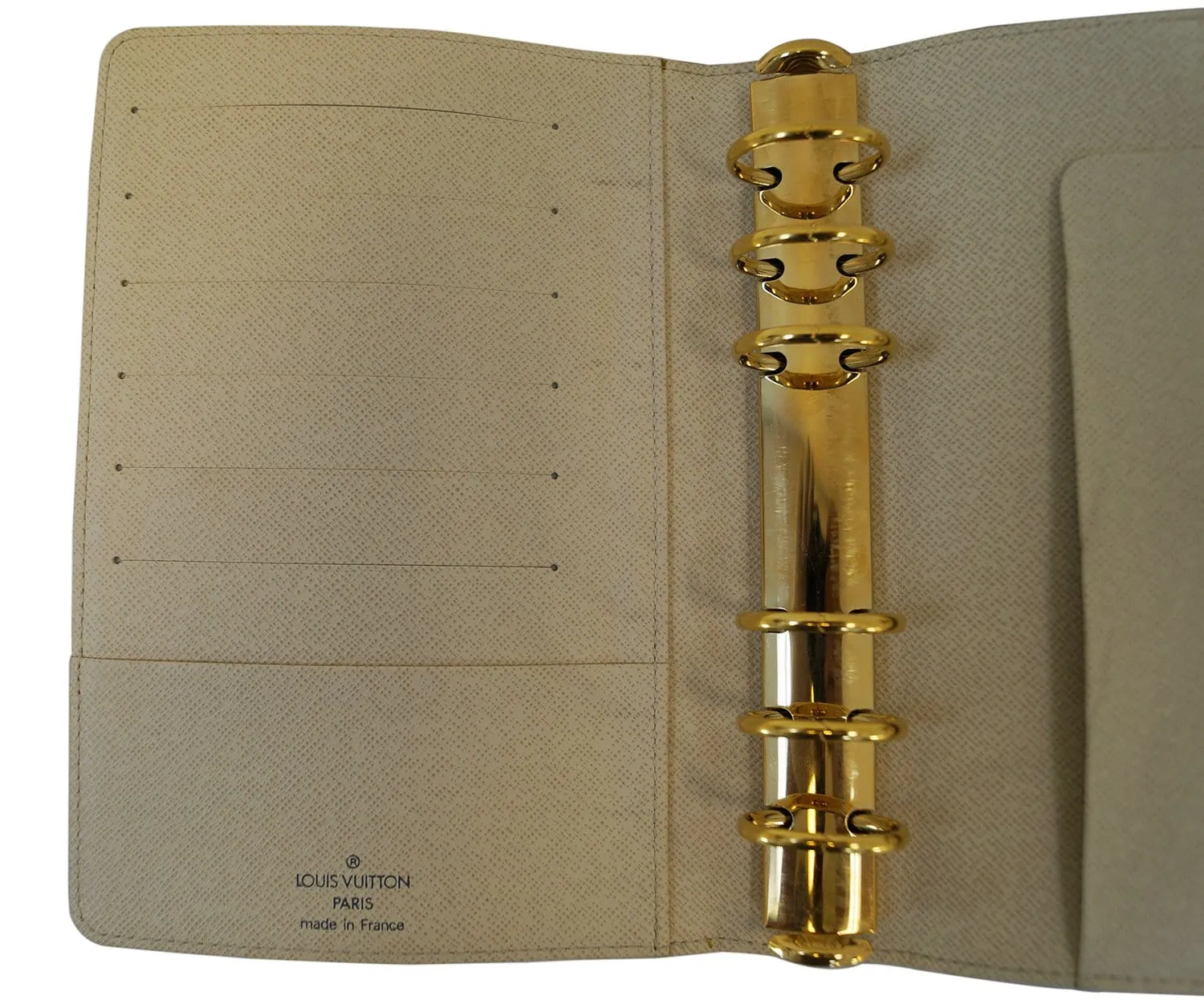 LOUIS VUITTON Damier Azur Agenda MM Day Planner Cover
