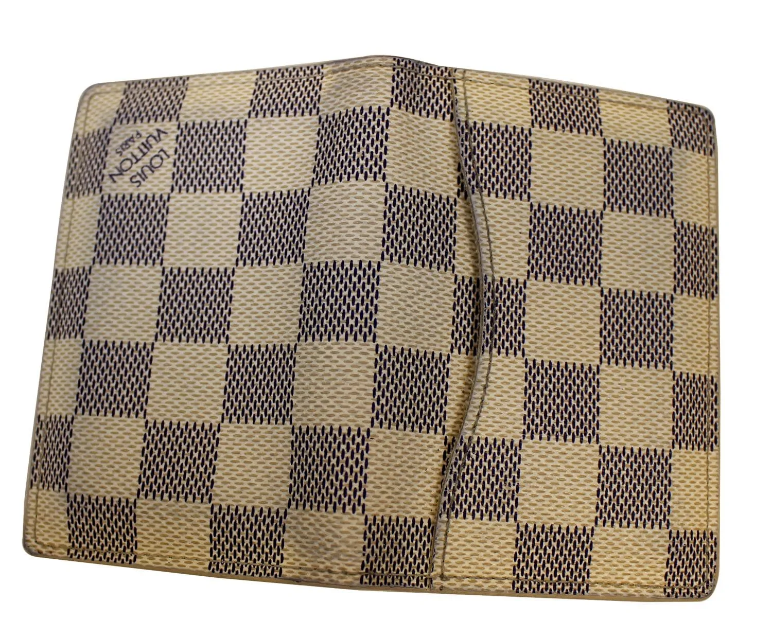 LOUIS VUITTON Damier Azur Card Case Pocket Organizer