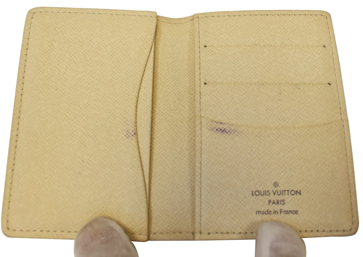 LOUIS VUITTON Damier Azur Card Case Pocket Organizer