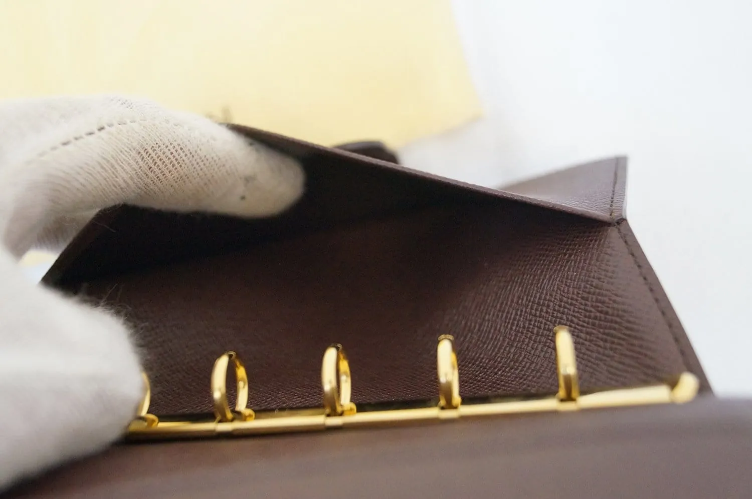 LOUIS VUITTON Damier Ebene Agenda PM Day Planner Cover