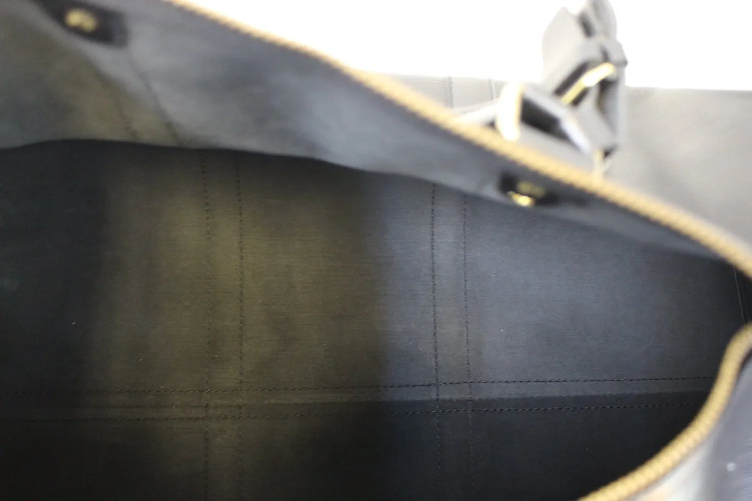 LOUIS VUITTON Epi Leather Black Keepall 50 Boston Bag