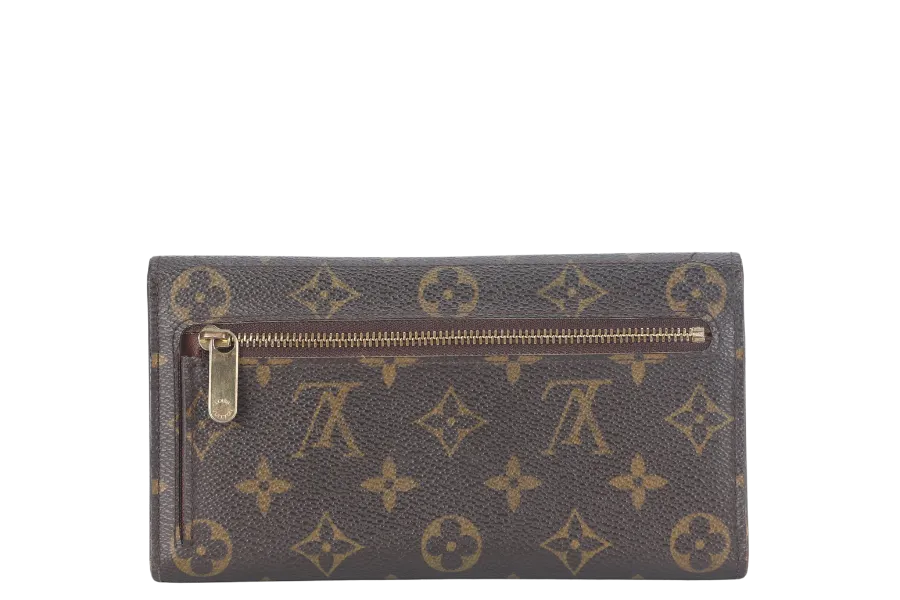 LOUIS VUITTON EUGENIE WALLET MONOGRAM WITH DUST COVER AND BOX