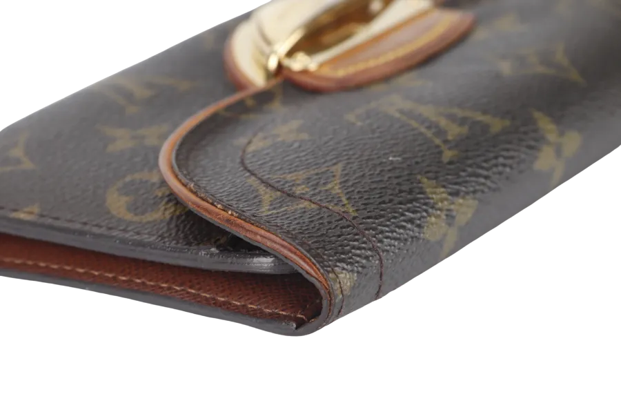 LOUIS VUITTON EUGENIE WALLET MONOGRAM WITH DUST COVER AND BOX