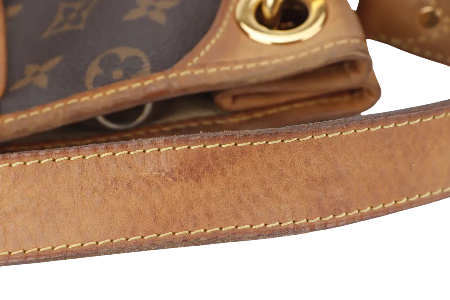LOUIS VUITTON GALLIERA PM MONOGRAM CANVAS GOLD HARDWARE WITH DUST COVER