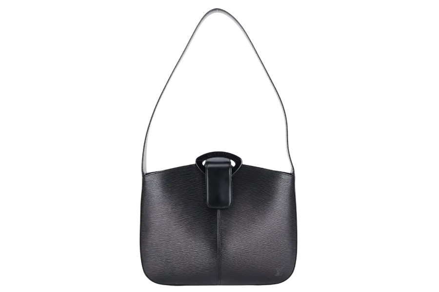 LOUIS VUITTON M52162 REVERIE BAG SMALL BLACK EPI LEATHER GOLD HARDWARE WITH DUST COVER