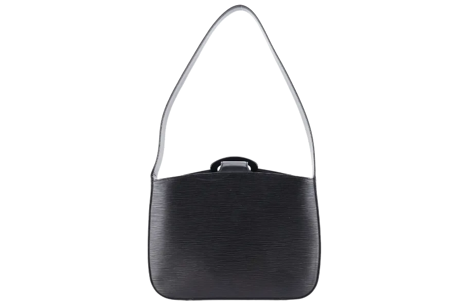 LOUIS VUITTON M52162 REVERIE BAG SMALL BLACK EPI LEATHER GOLD HARDWARE WITH DUST COVER