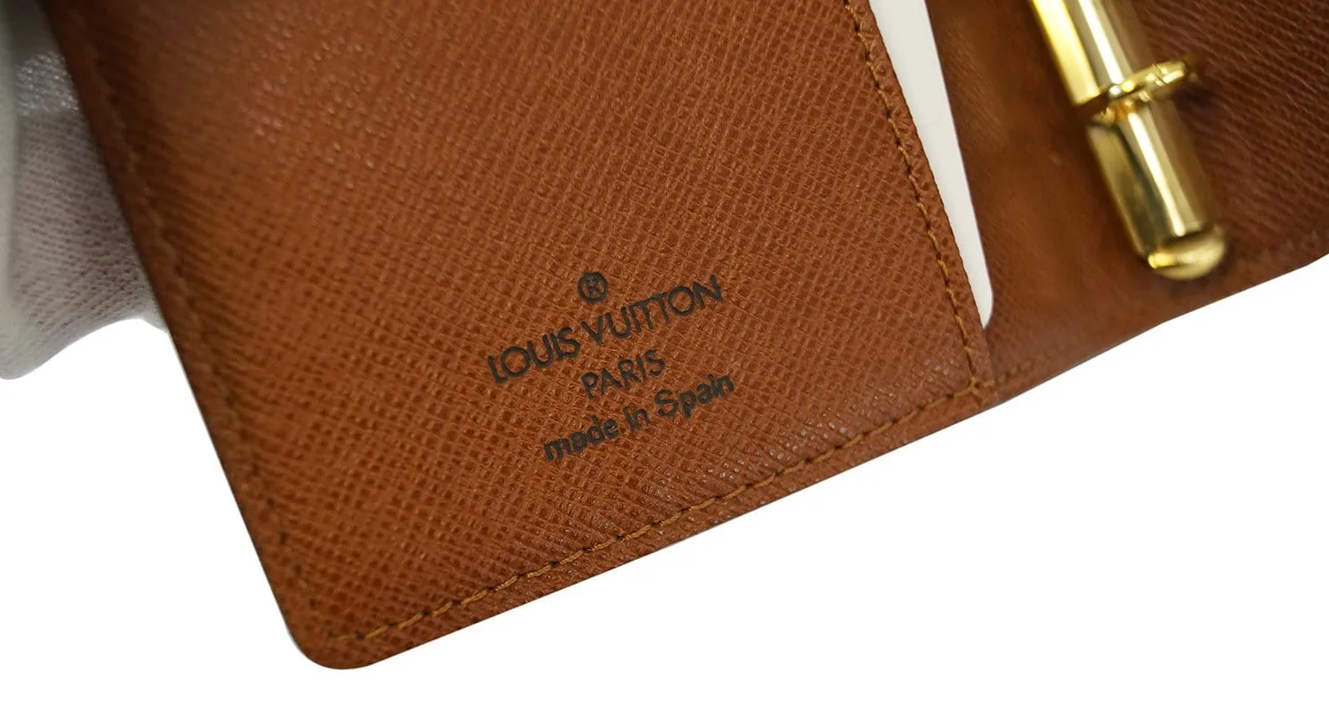 LOUIS VUITTON Monogram Agenda PM Day Planner Cover