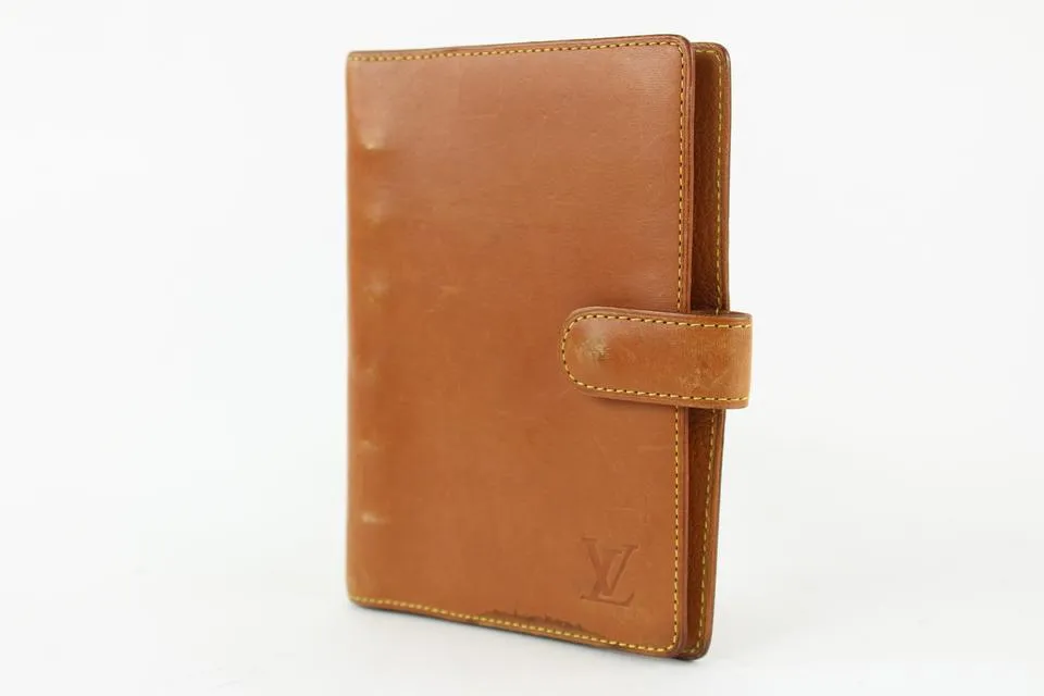 Louis Vuitton Rare Limited Vachetta Nomade Leather Small Ring AgendaPM 5LVS1223