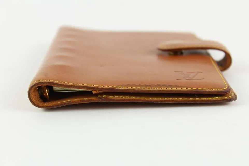 Louis Vuitton Rare Limited Vachetta Nomade Leather Small Ring AgendaPM 5LVS1223