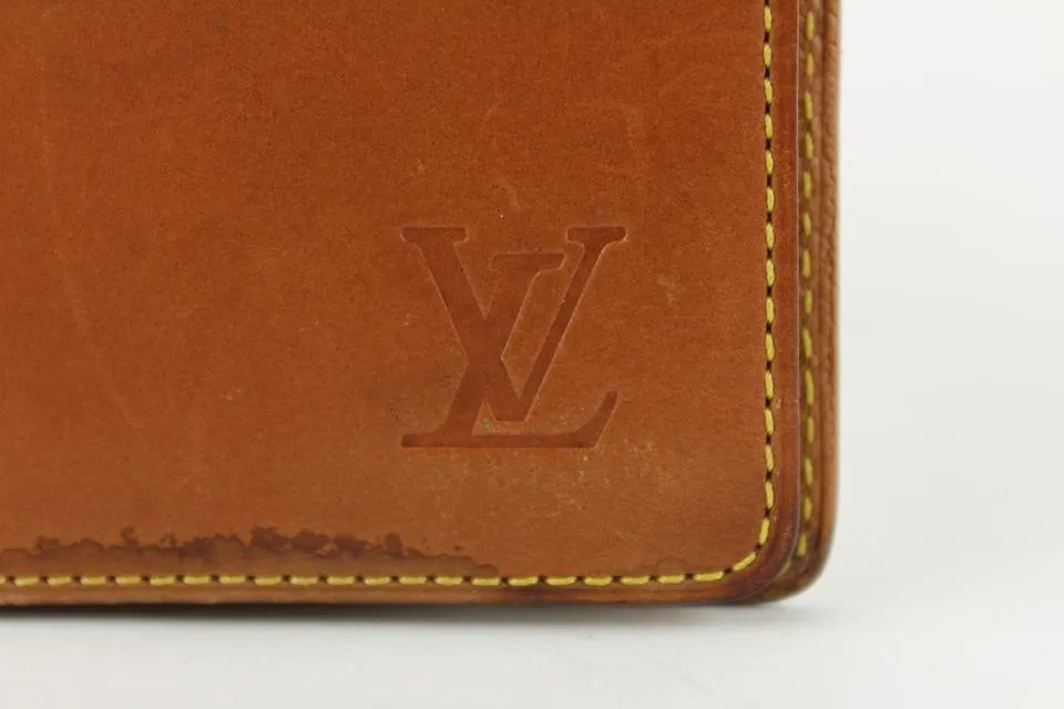 Louis Vuitton Rare Limited Vachetta Nomade Leather Small Ring AgendaPM 5LVS1223