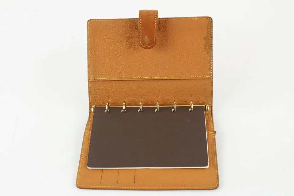 Louis Vuitton Rare Limited Vachetta Nomade Leather Small Ring AgendaPM 5LVS1223
